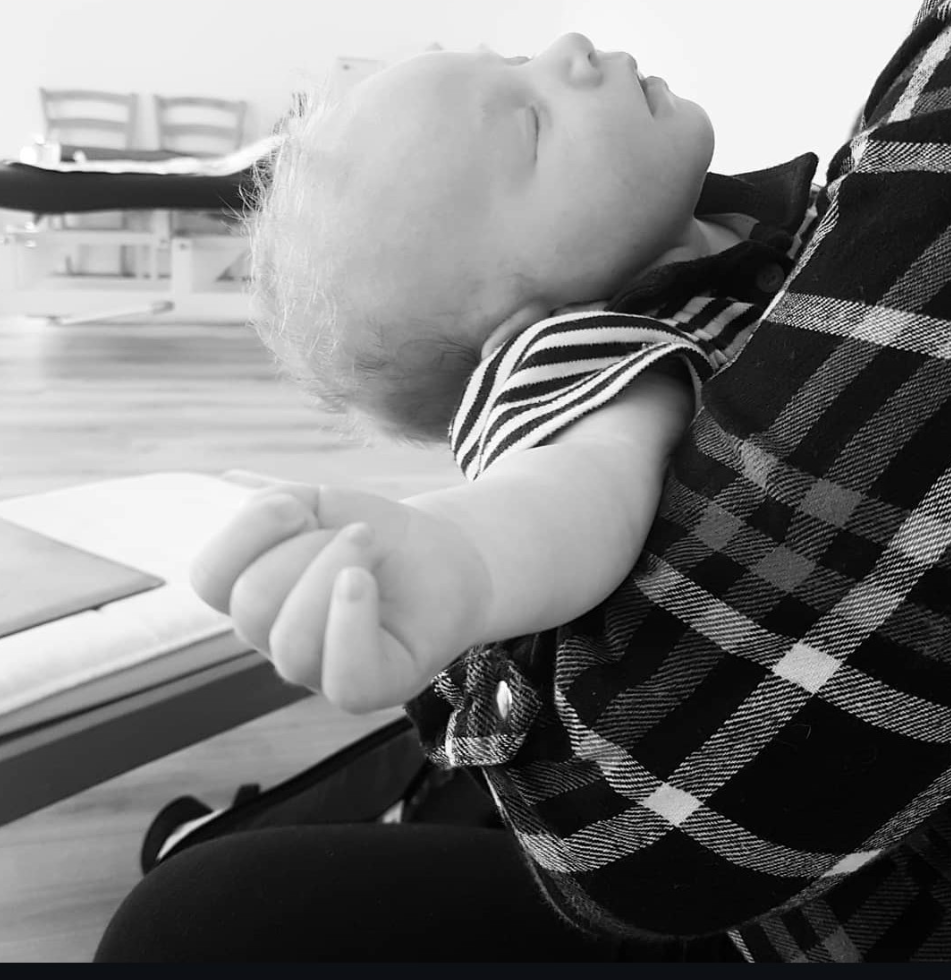 Faversham folkestone Osteopathy craniosacral baby cranial osteopathy Tamsyn Webb A baby relaxes after craniosacral cranial osteopathy treatment in Faversham with Tamsyn Webb